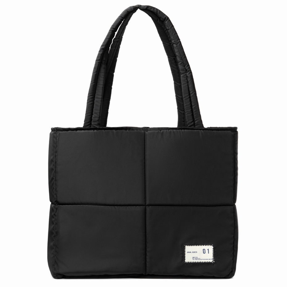 ล่าสุด Javajones Totebag Puff Sage Green Grun Puffy Bag กระเป๋าผู้ชายและผู้หญิง