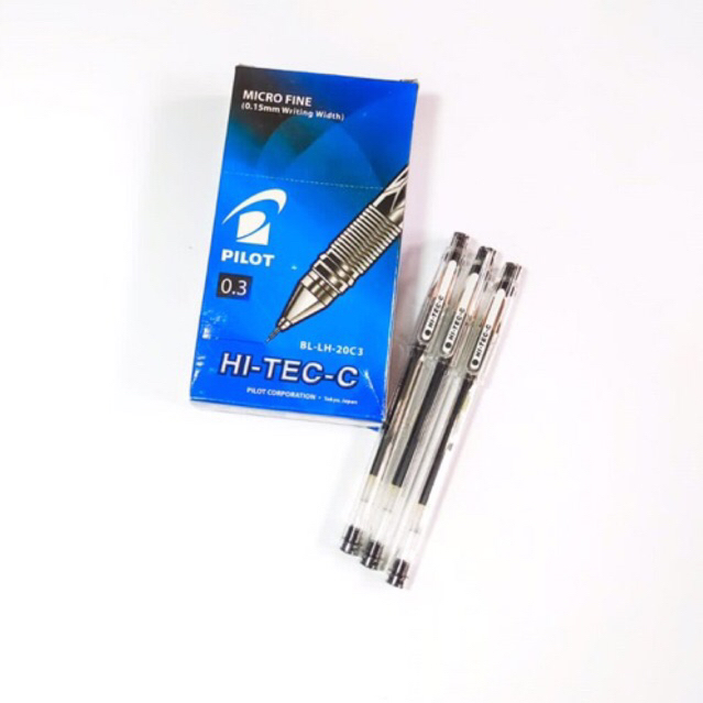 (1 ชิ้น) ปากกา Pilot Hitec Hi-Tec-C Hi tec-C 0.3 มม. / ปากกาลูกลื่น Pilot Hitec / นักบิน Hightech 0.