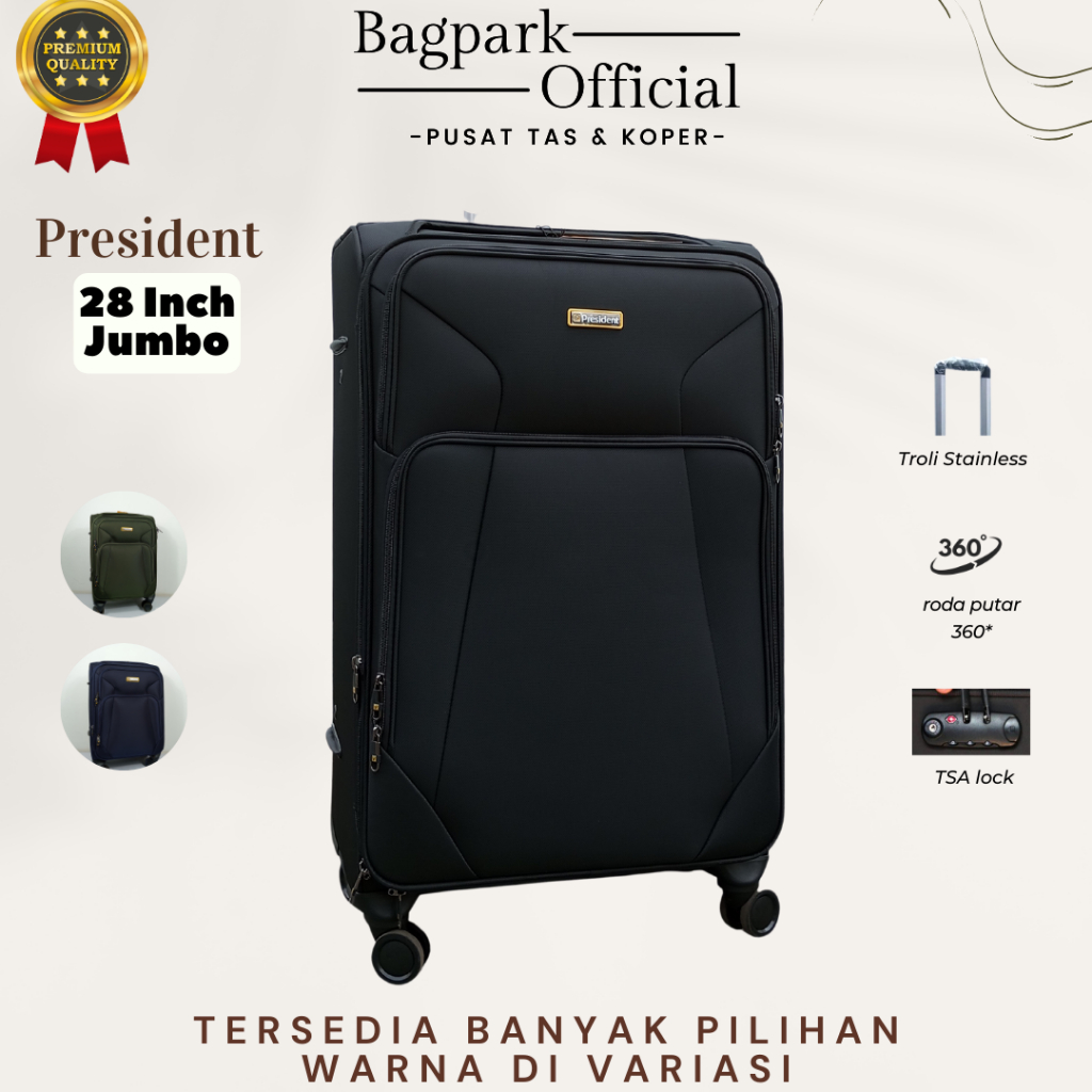 President กระเป๋าเดินทาง ผ้าหนา 28 นิ้ว กระเป๋าเดินทาง 32 นิ้ว กระเป๋าเดินทางขนาด กระเป๋าเดินทางจัมโบ้ กระเป๋าเดินทางพรีเมียม