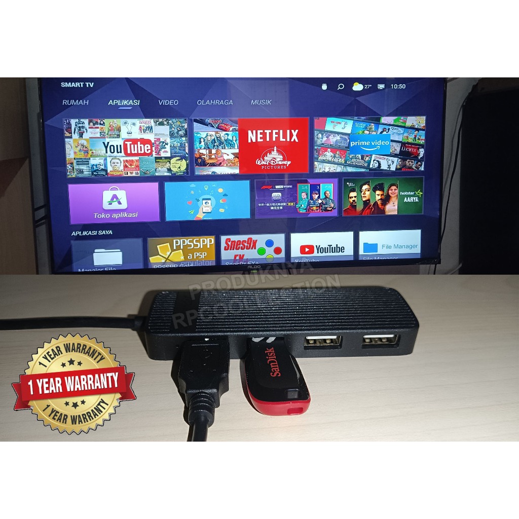 ปลั๊ก USB เพิ่มเติมสําหรับสมาร์ททีวี Android TV G00GLE TV สําหรับ USB Gamepad USB สาขา Terminal