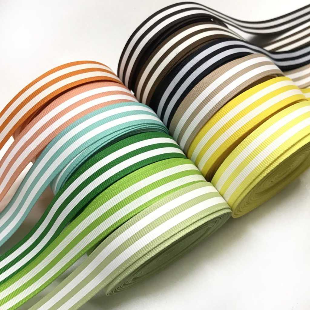 ต่อ 1 ปี | 1.6 ซม | STRIPED RIBBON / STRIPED RIBBON / HAIR RIBBON MATERIAL / CRAFT MATERIAL