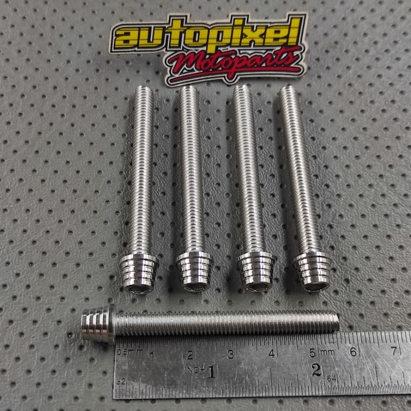 สกรูน๊อต Probolt ด้าย 10 ยาว 5.5 ซม. สกรูสแตนเลส bolt m6x55 heng thailand