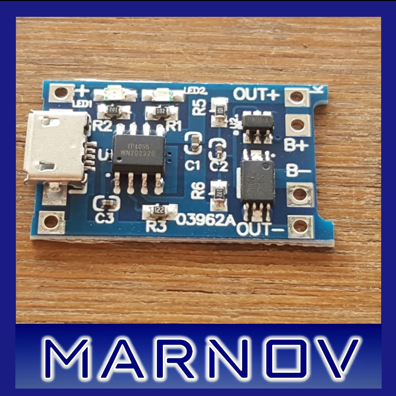 TP4056 ป้องกัน TP4056E 3.7V LiIon BMS LiPo ป้องกัน 1S Micro USB