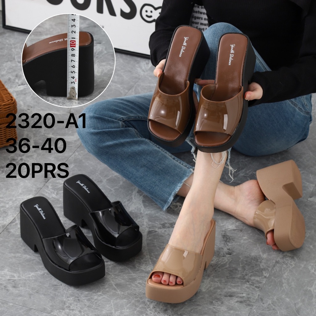รองเท้าแตะส้นเตารีดแฟชั่นนําเข้าล่าสุดผู้หญิง& 39;s MJ-2320