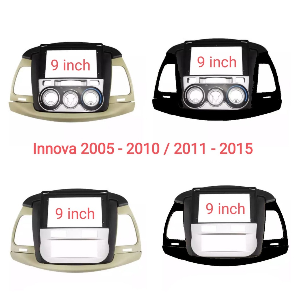 กรอบแผงหัว ขนาด 9 นิ้ว สําหรับ Toyota Innova 2005-2011