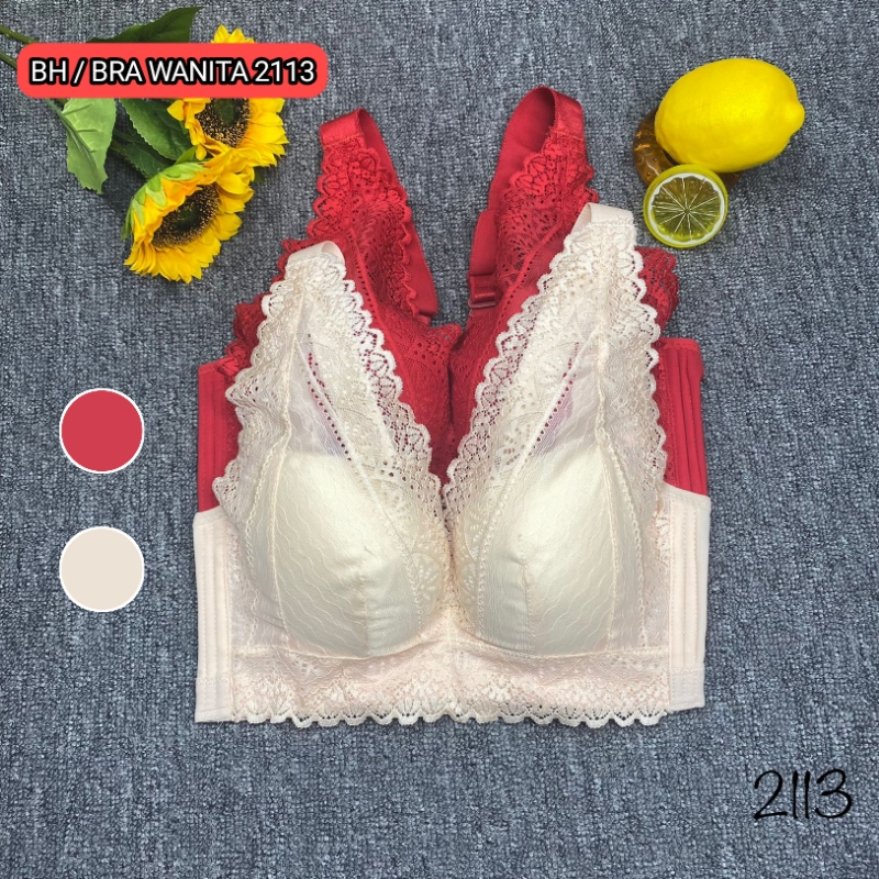 Jessica BRA / BH J-2113 MEDIUM FOAM WITH UNDERWEAR SIZE 36-42 ชุดชั้นในสตรี สปอร์ตบราไร้ตะเข็บ Love 
