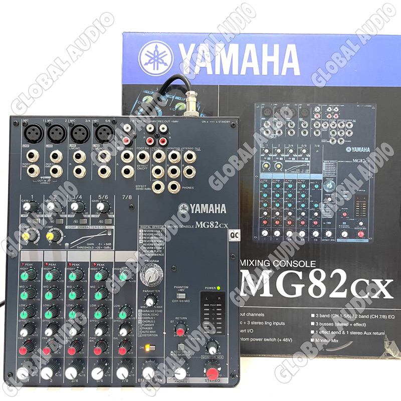 เครื่องผสมเสียง YAMAHA MG 82CX 8channel Grade A Mixer YAMAHA mg82cx MG 82 Cx Mixing 8channel YAMAHA MG 82CX mg82cx Mixer Good