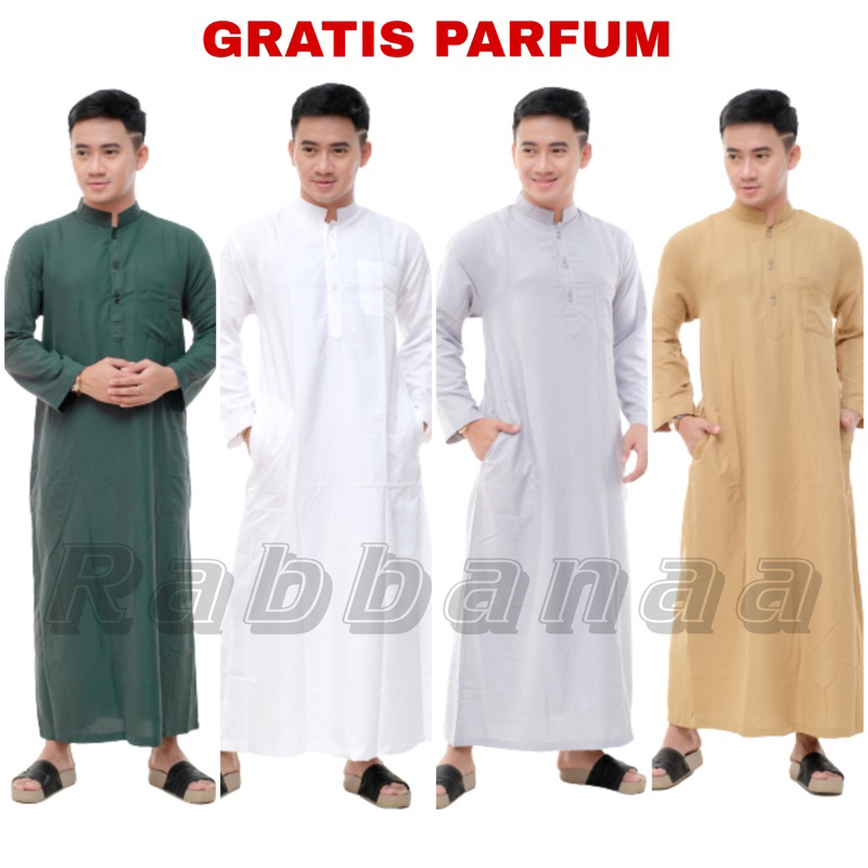 ผู้ชาย GAMIS MENS ROBE MENS ROBE LONG-SLEEVED GAMIS PLAIN ROBE
