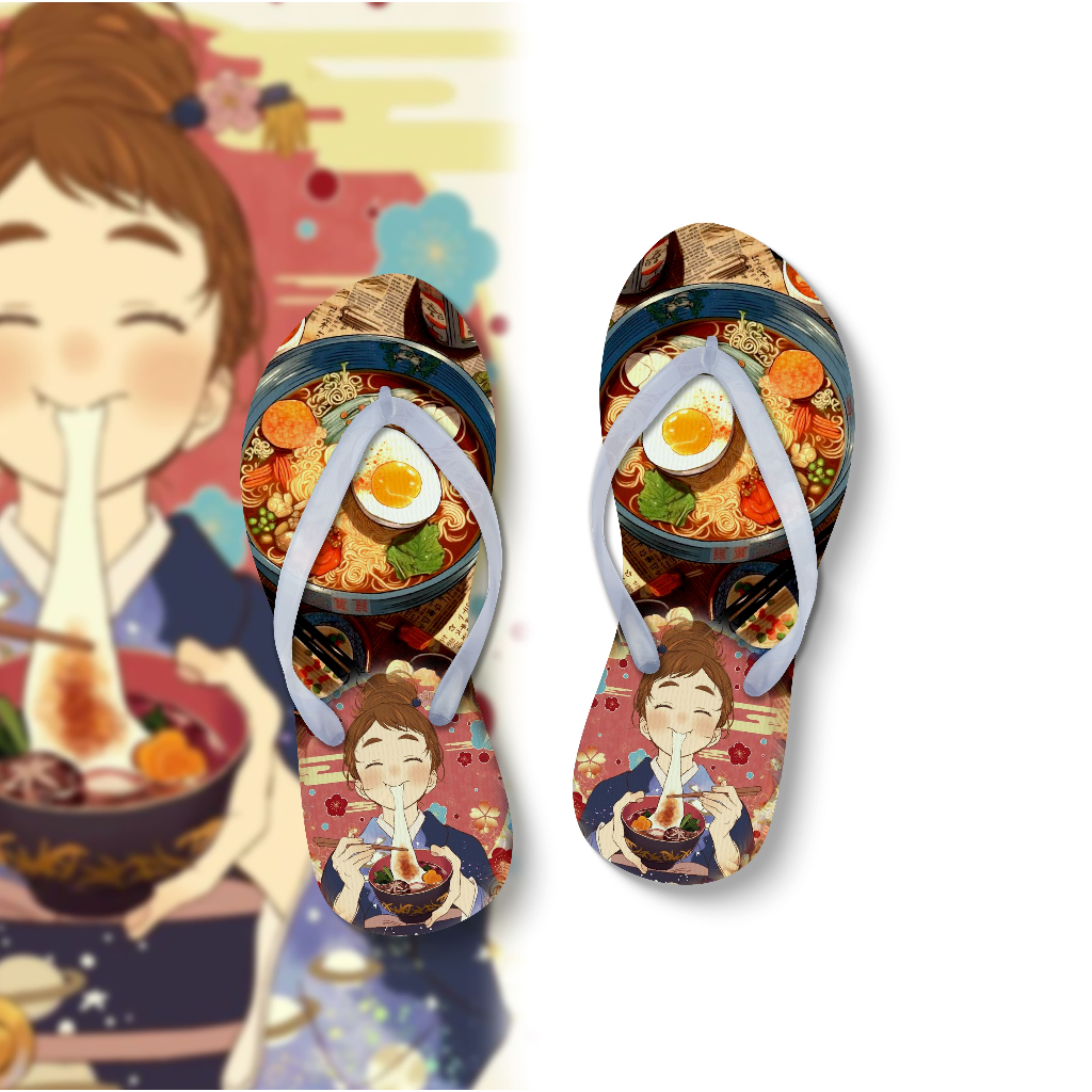 รองเท้าแตะผู้หญิงสําหรับผู้ใหญ่ Oishi Ramen