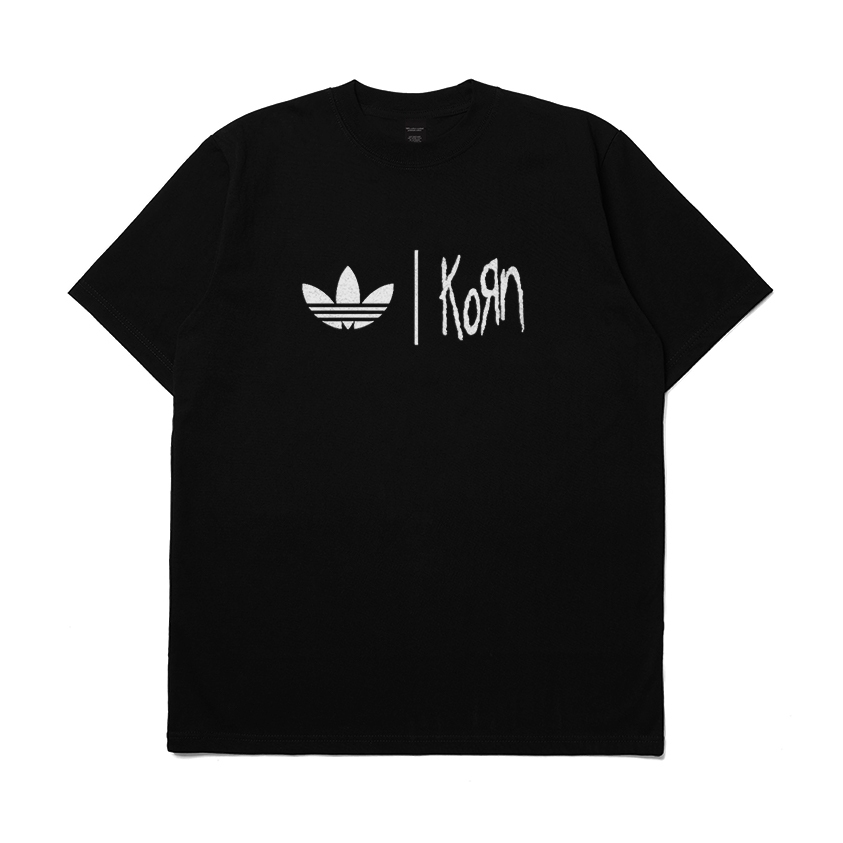 เสื้อยืด ลายโลโก้ Adidas Band Korn