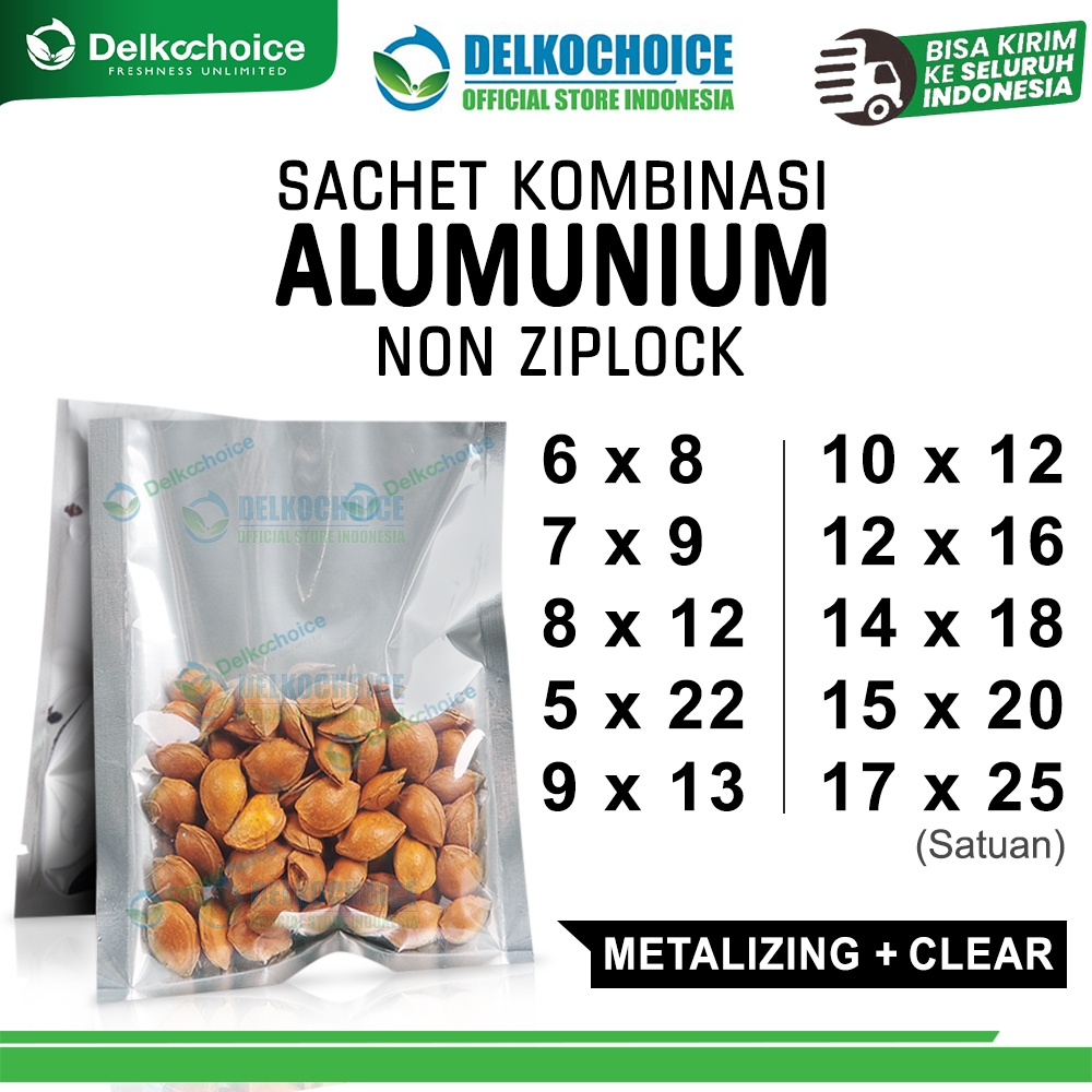 TRANSMETZ SACHET BAG พลาสติก NONZIPLOCK PACKAGING SACHET DELKOCHOICE