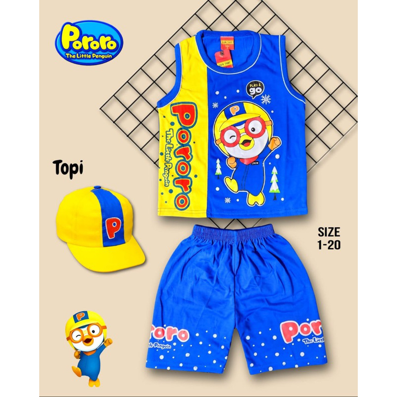 ชุด PORORO SEPARO SINGLET รุ่นล่าสุดอายุ 1-10 ปี PORORO SINGLET, POROORO