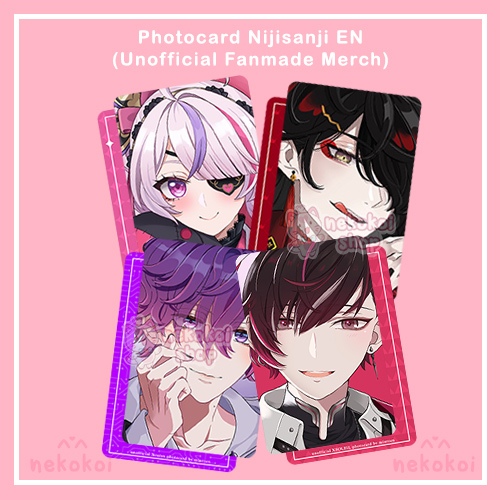 Photocard Vtuber Nijisanji Luxiem Noctyx ILUNA XSOLEIL BY THE BEAT & Hololive Kobo Kanareu Kureiji O