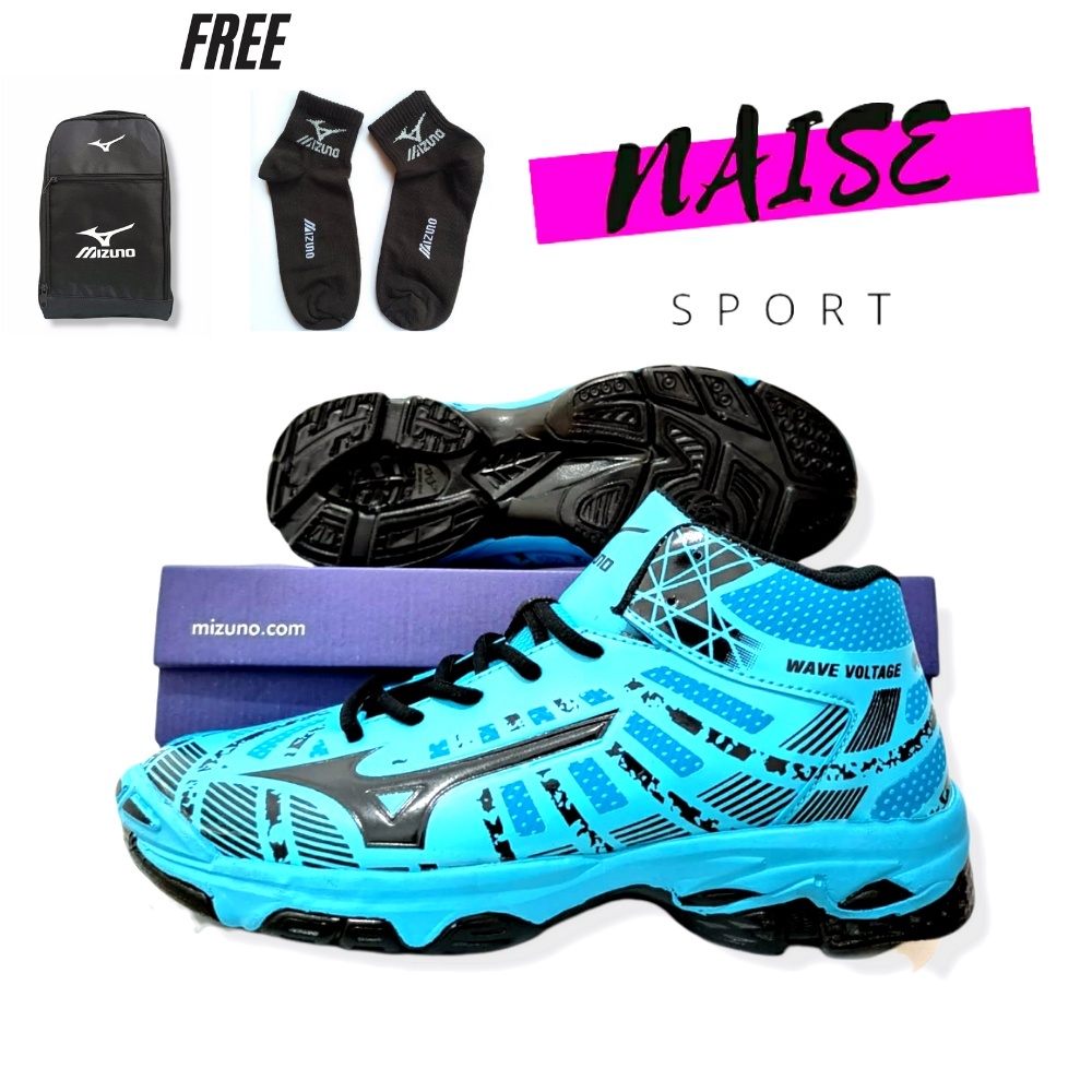 Mizuno Wave Voltage Mid Volleyball Shoes รองเท้าวอลเลย์บอล Mizuno คุณภาพสําหรับผู้ชายและผู้หญิง