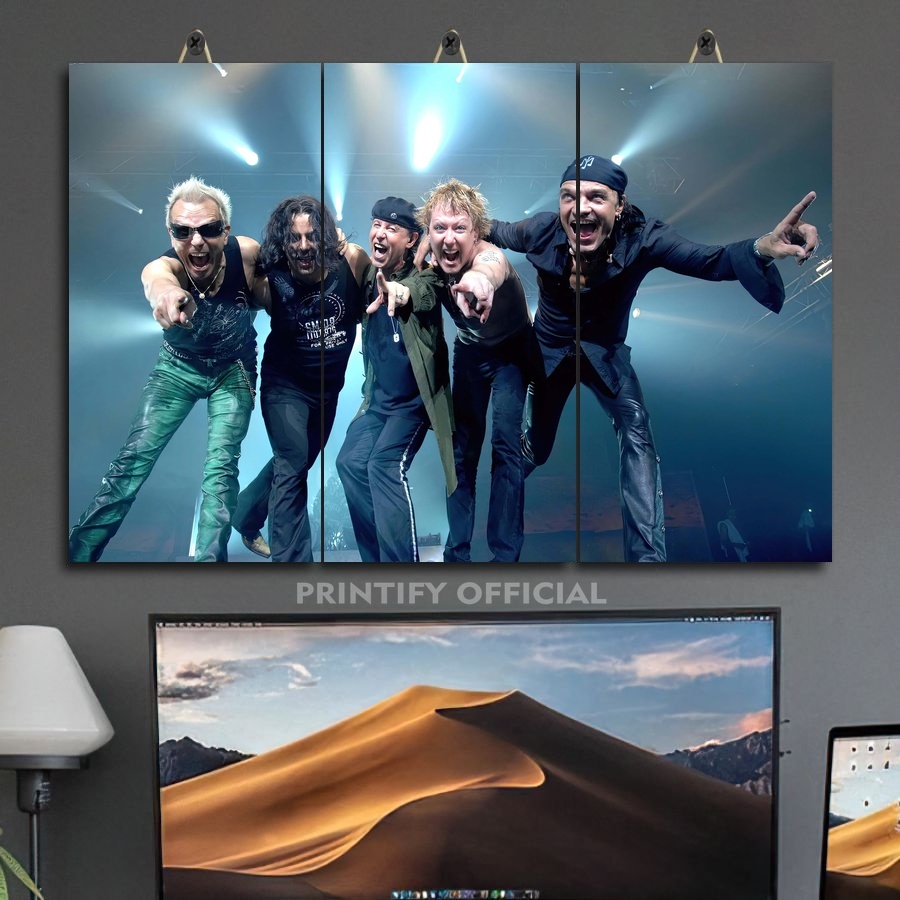 Metallica Band 45X30 Multipole ตกแต่งห้อง | สินค้า Printify| สายคนที่กําหนดเอง แมงป่องห้องแสดง | การ