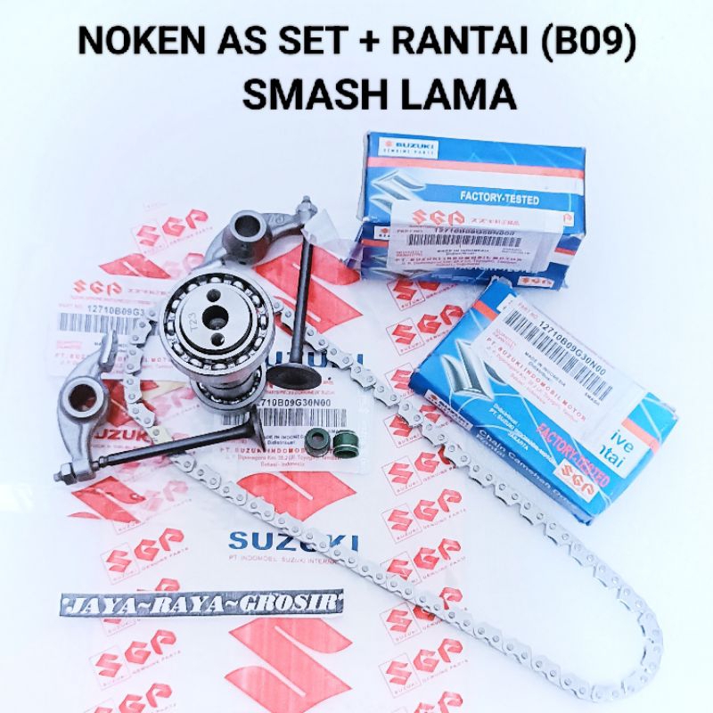 NOKEN AS SET + CHAIN เท่านั้น (B09 OLD 02 - 05 ) วาล์ว PLATUK + ซีลวาล์ว + PIANO KELEP SMASH เก่าคุณ