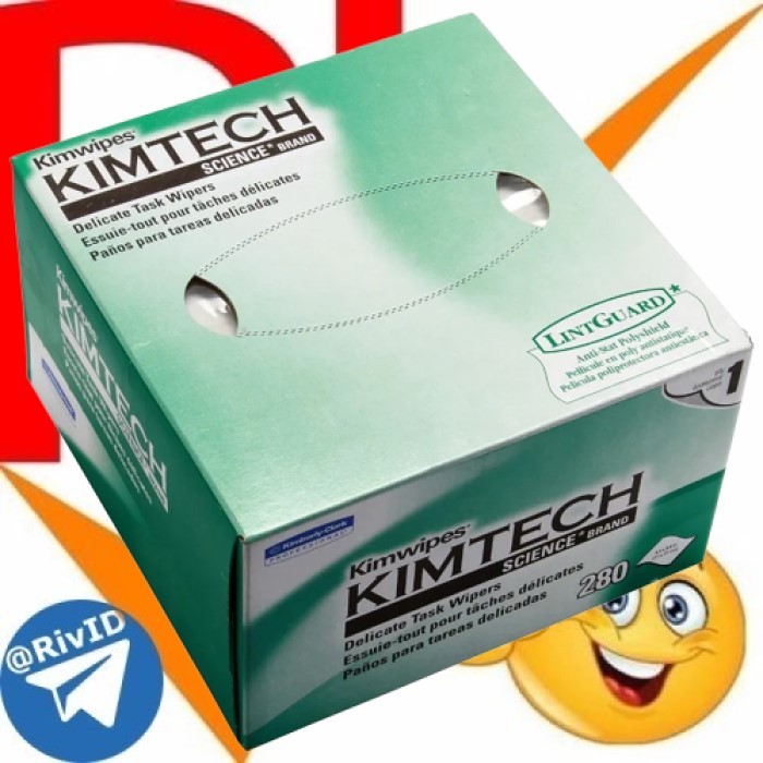 FO กระดาษทําความสะอาดไร้ฝุ่นไฟเบอร์ออปติก Kimtech Kimwipes ทิชชู่ทําความสะอาด