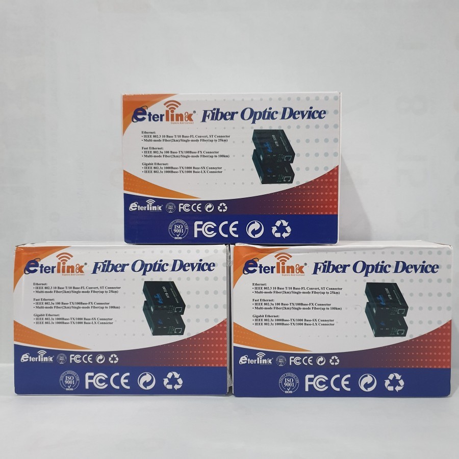 HTB 3100 A+B Fiber Optical Media Converter Eterlink / HTB Netlink Media Converter HTB-GS-03 Gigabit