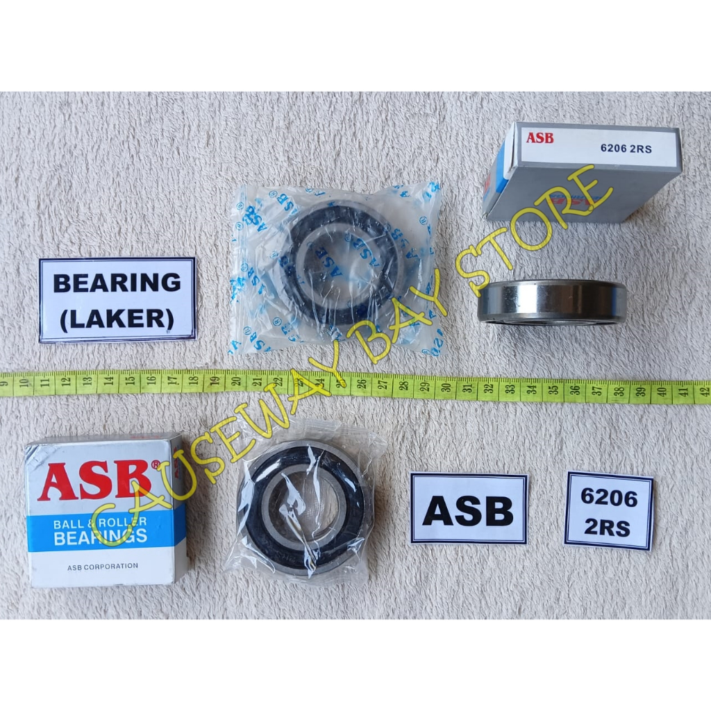 BEARING OR LAKER 6206 2RS ASB ยี่ห้อ