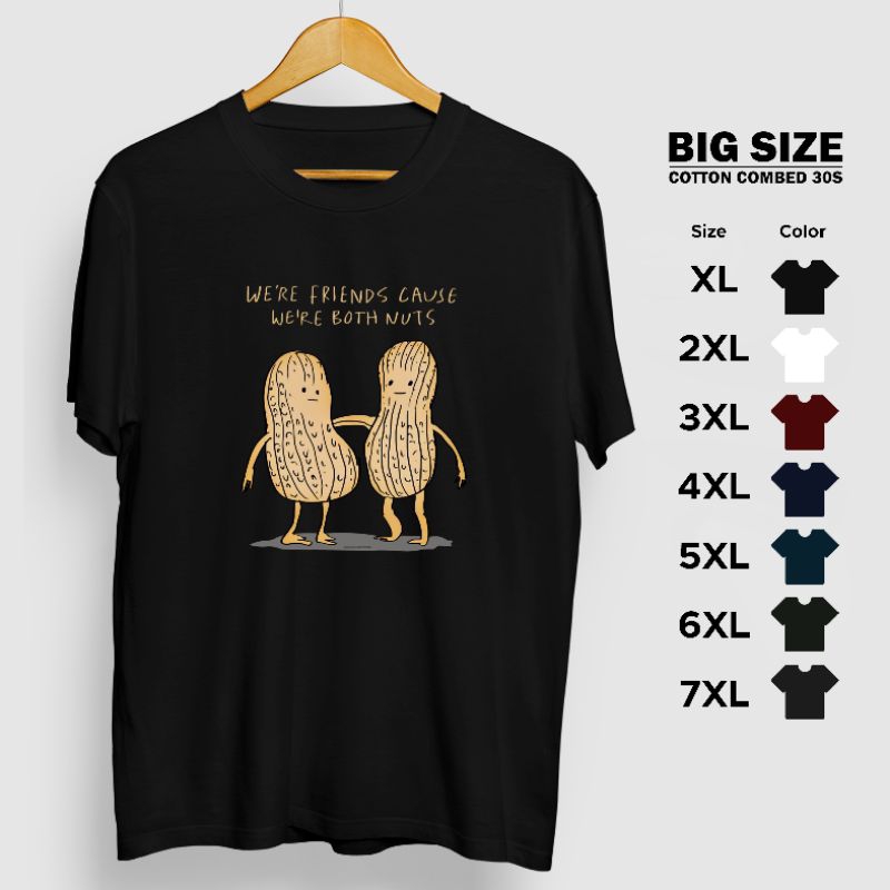 Kaos Men JUMBO OVERSIZE SIZE BIG SIZE ML XL XXL 3XL 4XL 5XL 6XL 7XL T SHIRT OVER SIZE COTTON COMBED 