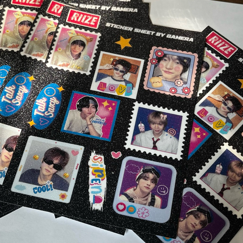 Riize Glitter Sticker Sheet (กันน้ํา)