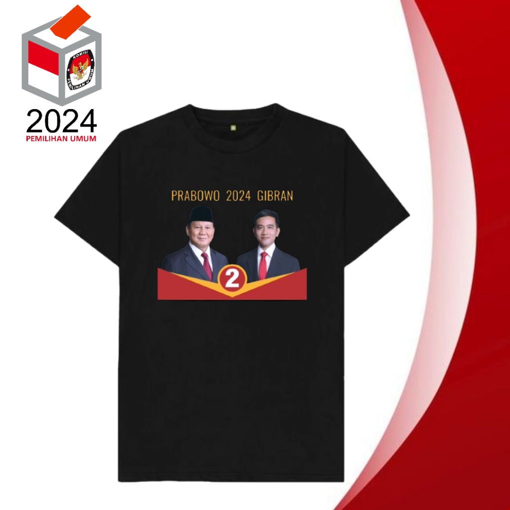 2024 เสื้อยืด PRABOWO GIBRAN ELECTION