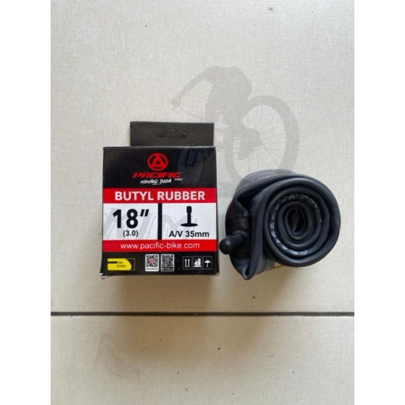 Pacific Bicycle Inner Tube 18 x 3.0 Jumbo Valve A/V 35mm Free Packing Bubble Wrap
