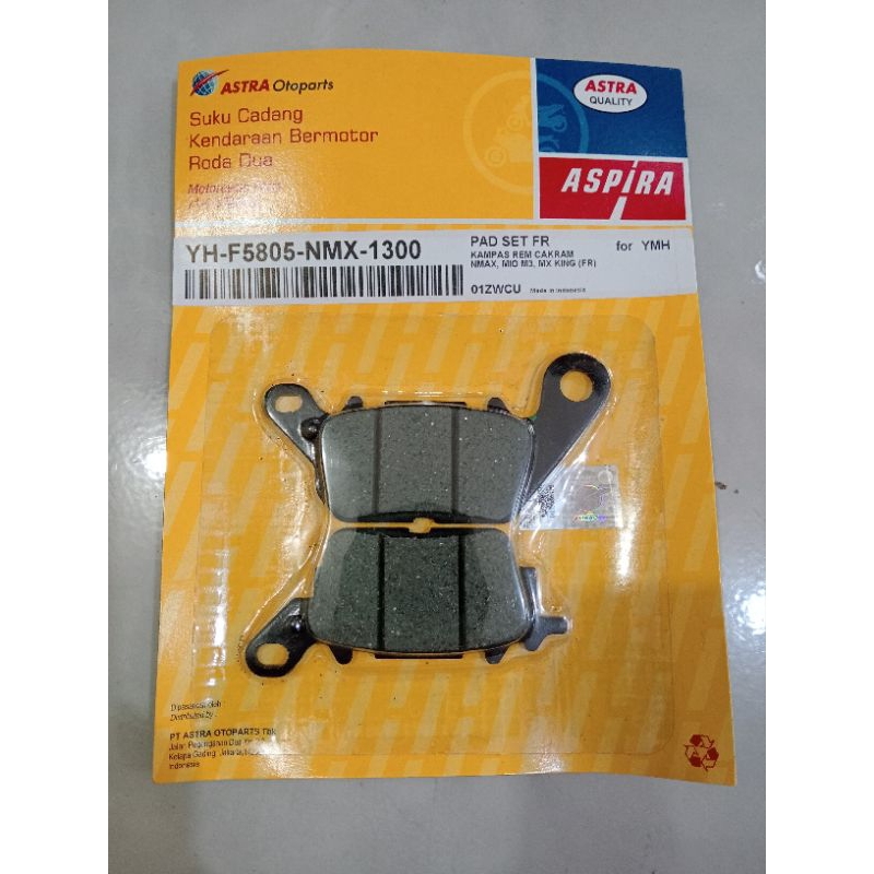 ผ้าเบรคหน้า Dimped NMAX/Mio M3/MX King ASPIRA