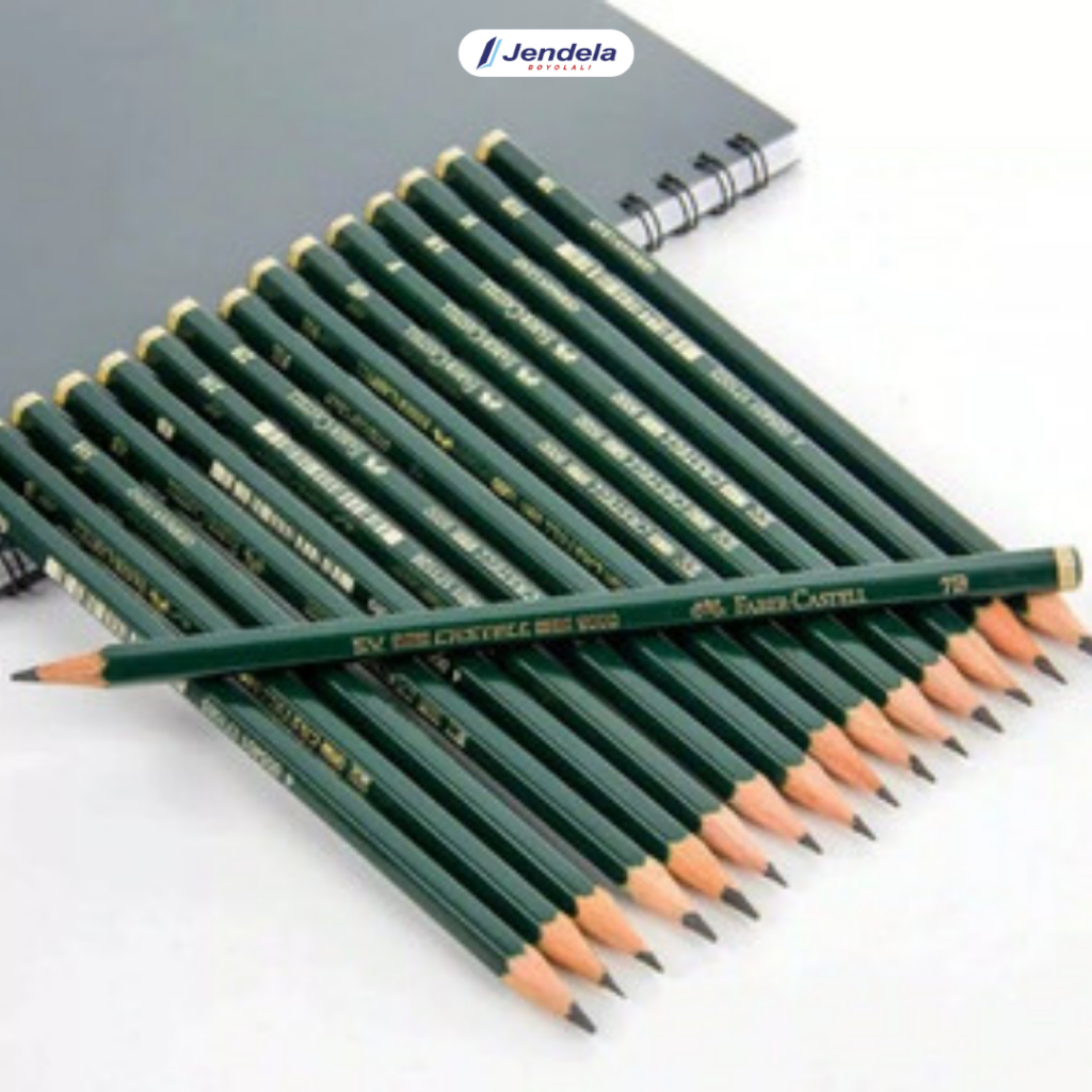 Faber Castell Pencil 2B HB 6H F ATK Pencil Faber-Castell 9000 HB / B / 2B / 3B / 4B / 5B / 6B / 7B /