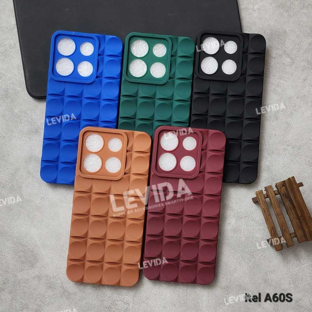 Case Itel A05S Itel A60 Softcase 3D motif Finger Case Itel A05S Itel A60