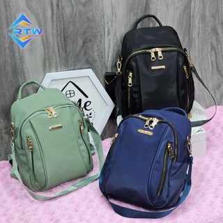 Tas Ransel Wanita Terbaru Ransel Multifungsi untuk Anak Perempuan Bahan Nilon Anti Air Ransel Korea Style