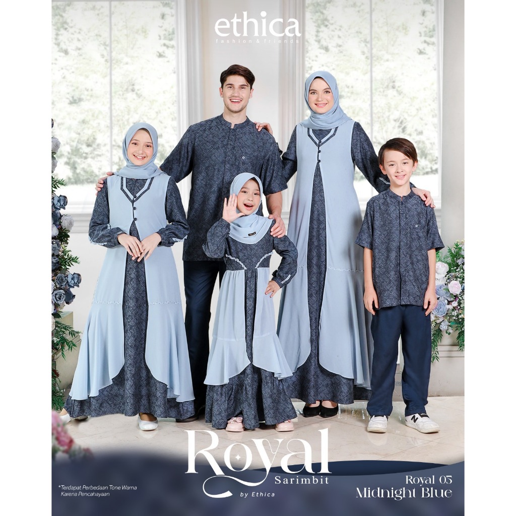 Family Sarimbit By Ethica/Royal 05 Midnight Blue/Kagumi 301 Midnight Blue/Kahfi 298 Midnight Blue/Ka