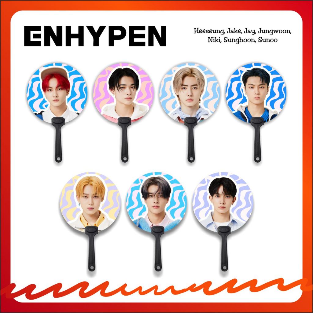 พัดลมมือถือ ENHYPEN - ออกแบบโดย ANZ MEDIA CREATION