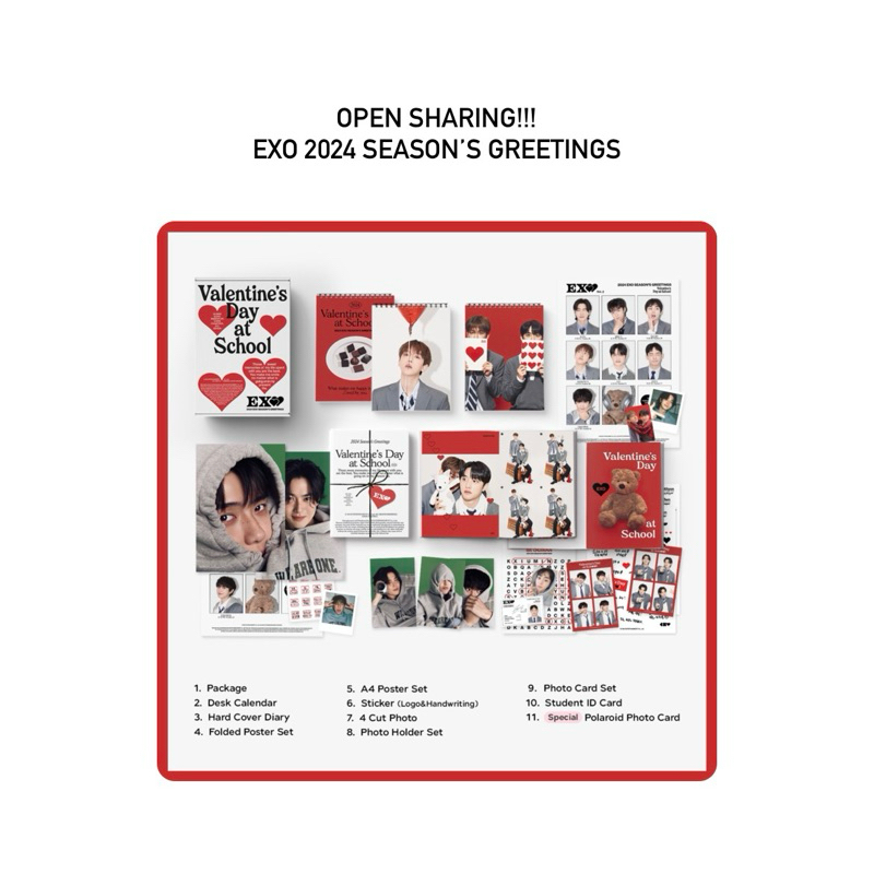 (Sharing) EXO 2024 Official Season Buds Greetings (SMTOWN & STORE / Withmu)