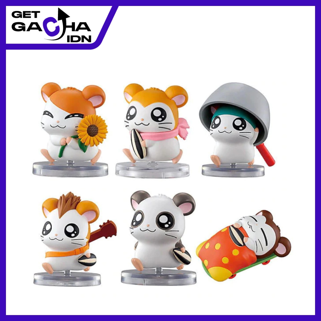 กล่องตาบอด Hamtaro Tottoko Techitechi Great Progress with Friends Figure Collection Japan GetGachaIDN