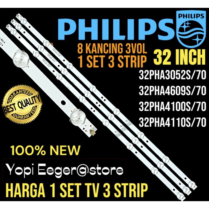 PHILIPS 32 INCH LCD LED TV BACKLIGHT 32PHA3052S/70- 32PHA4609S/70- 32PHA4100S/70- 32 PHA4110S/70 32 