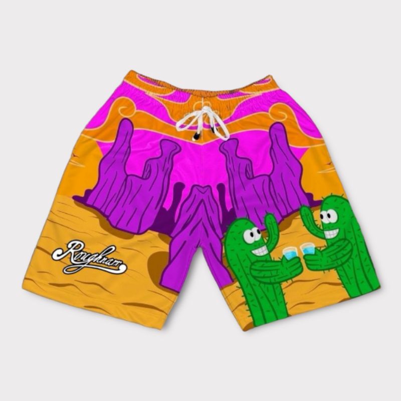 Glory Days Series - Chill Cactus Ragnarr Store กางเกงขาสั้นลําลอง