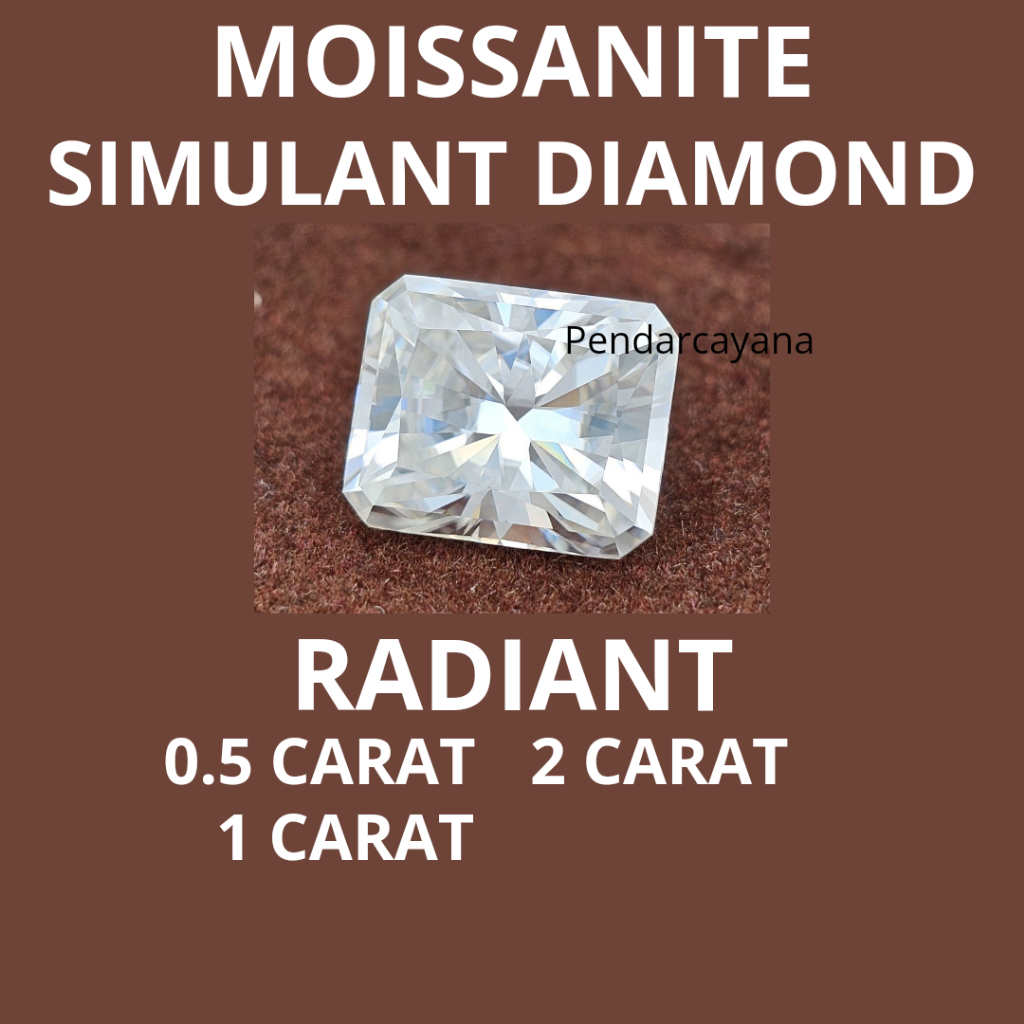 MOISSANITE SIMULANT DIAMOND 0.5 - 2 กะรัต RADIANT