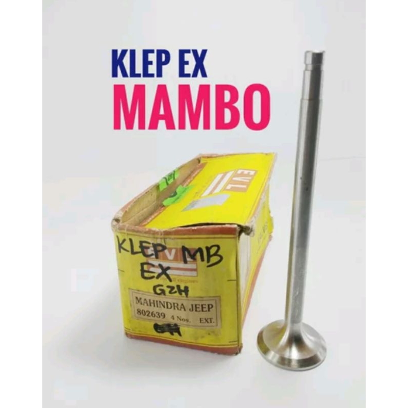 ท่อไอเสียวาล์ว Jeep Mambo 802639 วาล์วไฟ Mambo Jeep ยี่ห้อ EVL ผลิตในอินเดีย