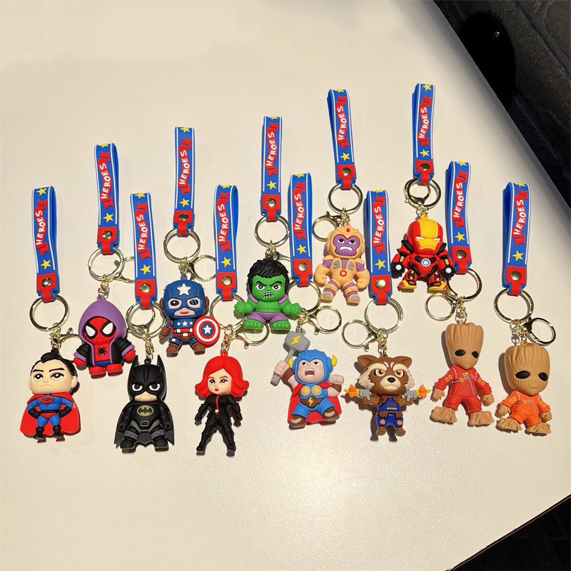GANTUNGAN Marvel พวงกุญแจ SUPER HERO พวงกุญแจตัวละคร MARVEL