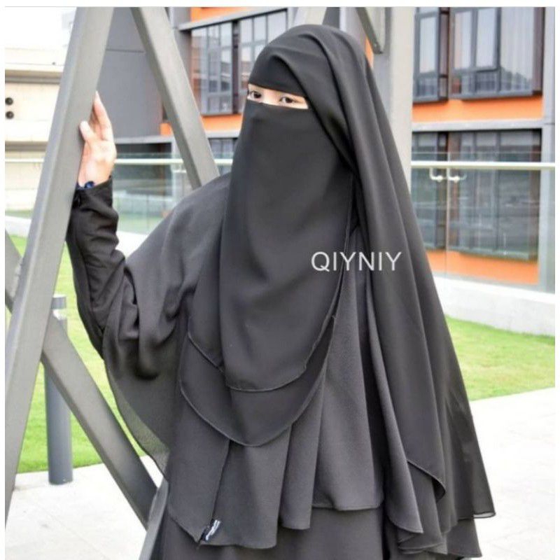 Mata ยาว YAMAN NIQAB ยาว YAMAN CADAR พร้อม STITCHING BOTTOM EYE PURDAH