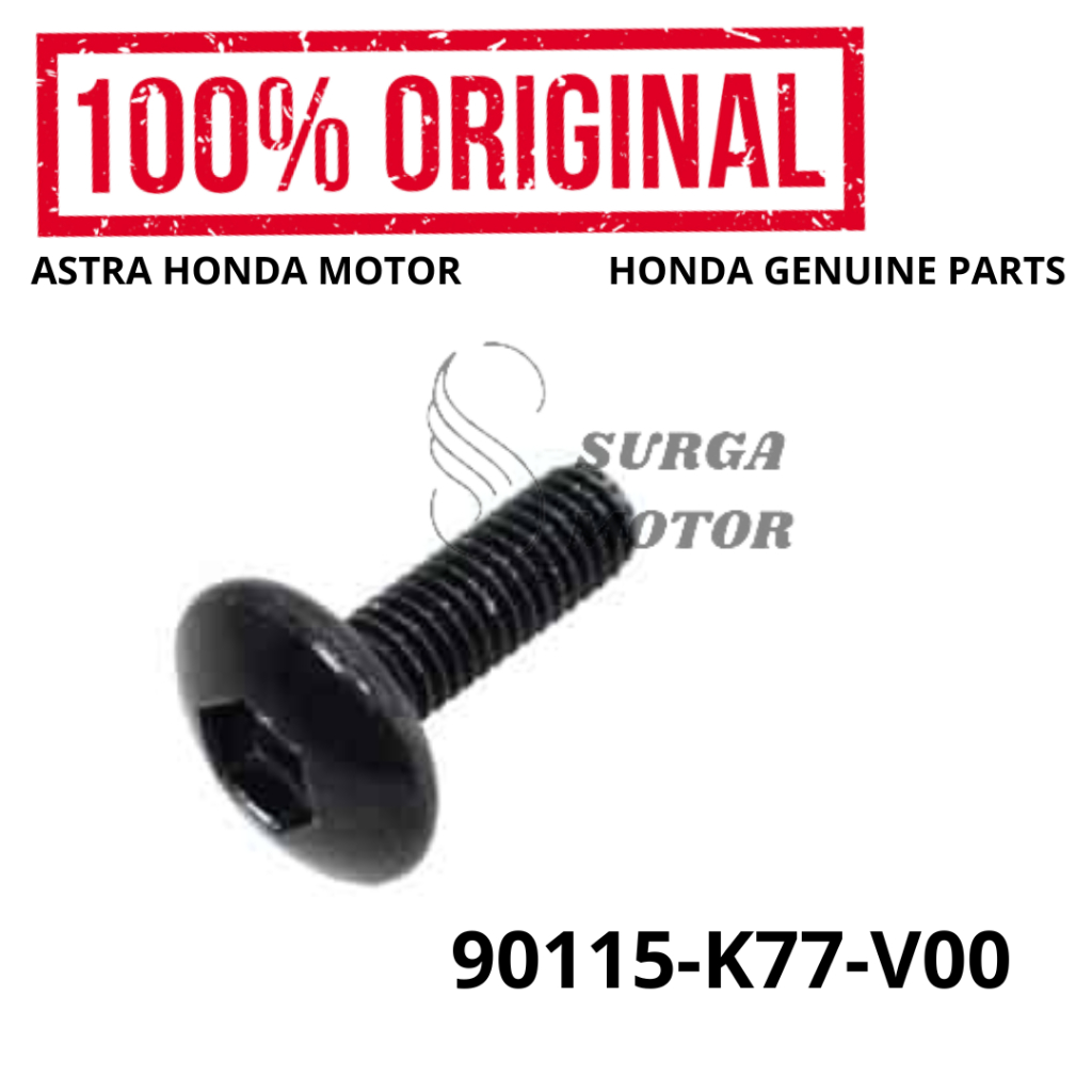 สกรู Pan Bolt 5x15 PCX 125 150 Hybrid Tiger MegaPro GL Max Win 90115-K77-V00 Bolt 5 x 15 PCX125 PCX1