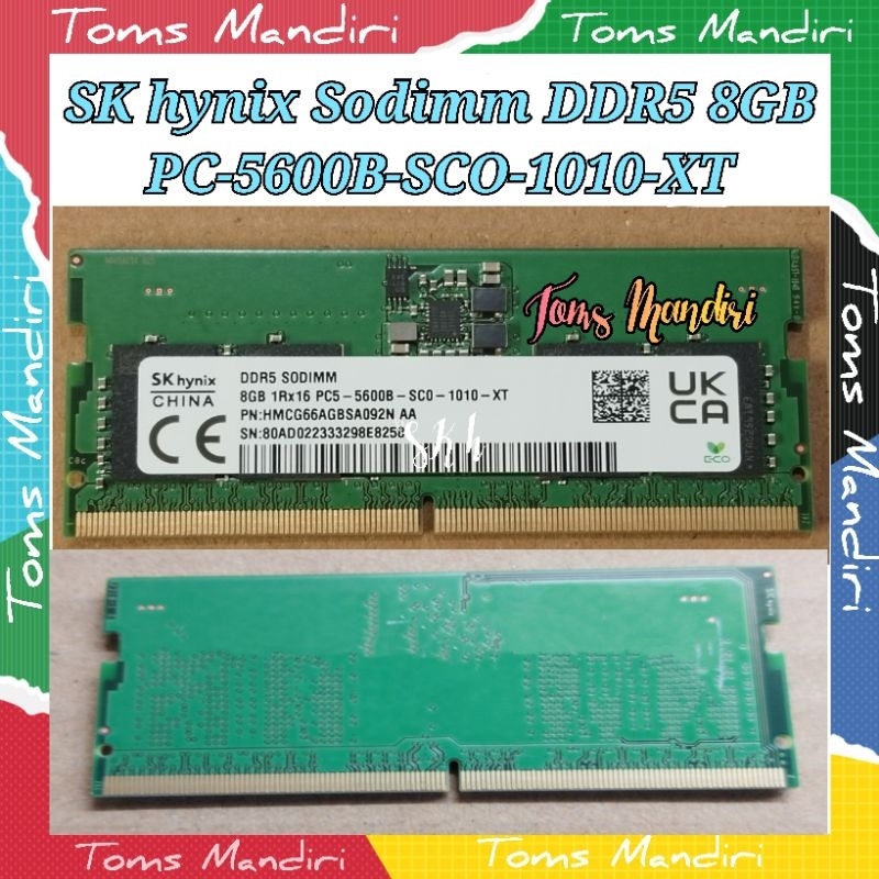 Sk hynix Sodimm DDR5 8Gb PC-5600B-SCO-1010-XT