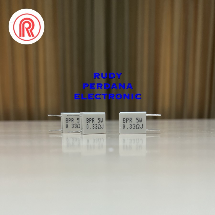 ตัวต ้ านทาน 5W 0.33OHM 0.33 OHM 0.33R NOBLE FLAT ยืนแบน