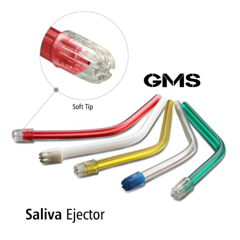 Saliva Ejector Dental Vacuum Onemed เนื้อหา 100 ชิ้น คละสี