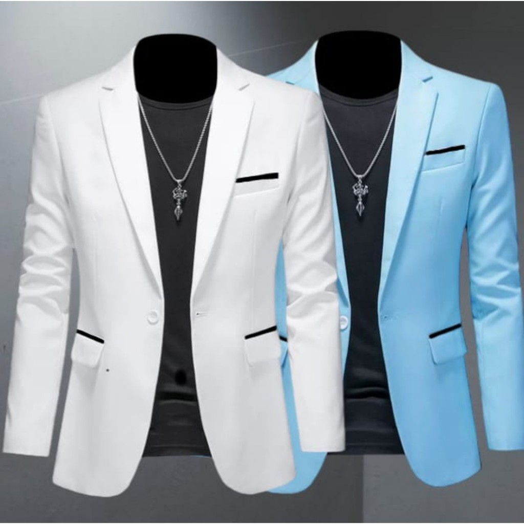 Jas & Blazer Men List Polos M-XXL ล่าสุด Casual Jas Motif Blazer อย่างเป็นทางการ Jas Blazer ผู้ชายเก
