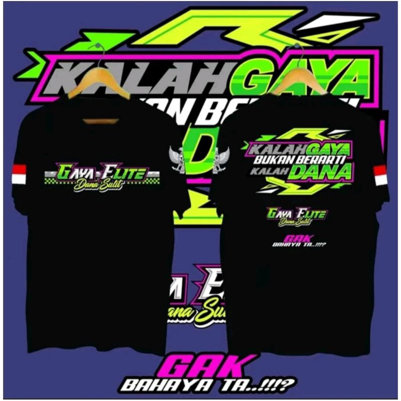 เสื้อยืด ELITE DANA STYLE, DIFFICULT สไตล์ LOSE, NOT DANGEROUS, LOSE DANA