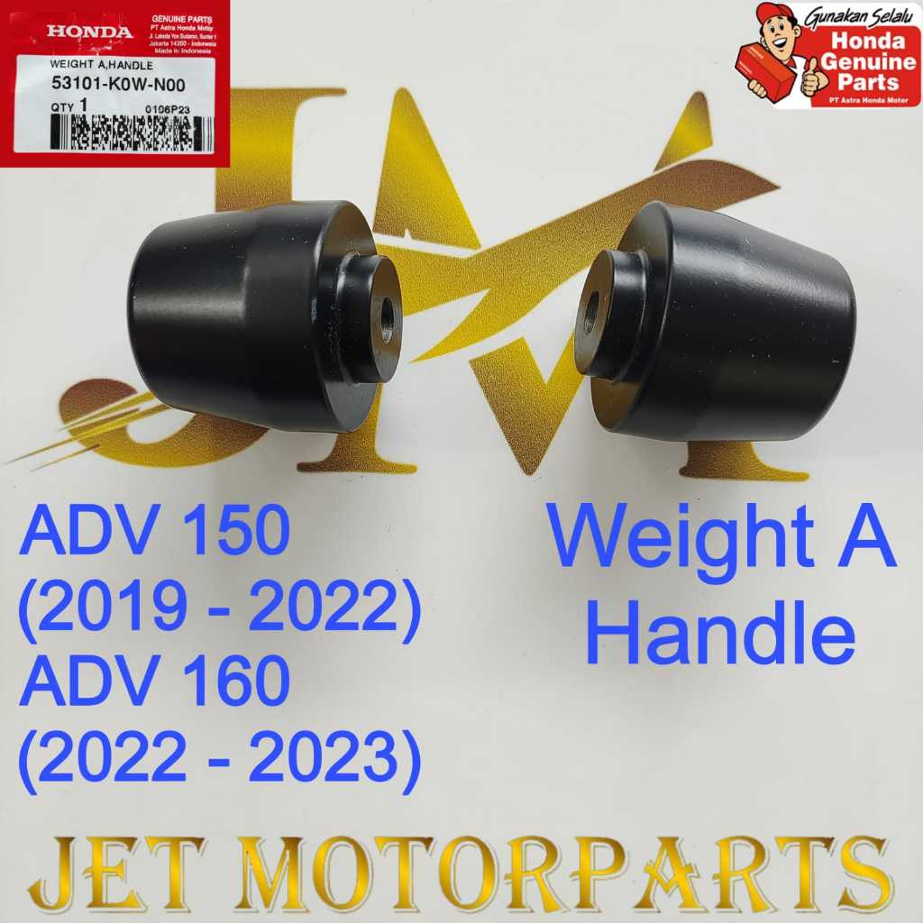 53101K0WN00 แฮนด์ Jalu หรือมือจับน้ําหนัก Balancer Stabilizer ปลายแฮนด์ Jalu ADV 150 ADV 160 ของแท้ห
