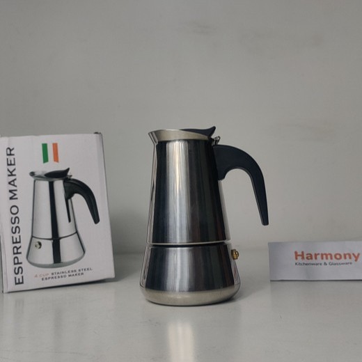 Subron Moka Pot 4 Cup เครื่องชงกาแฟเอสเปรสโซสแตนเลส - สีเงิน