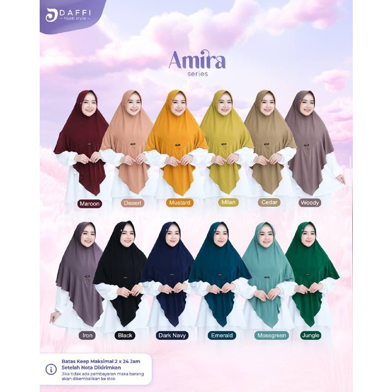 Daffi AMIRA / INSTANT HIJAB / ADULT HIJAB / DAILY HIJAB / AMIRA / DAFFI